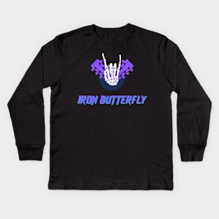 Iron Butterfly Kids Long Sleeve T-Shirt